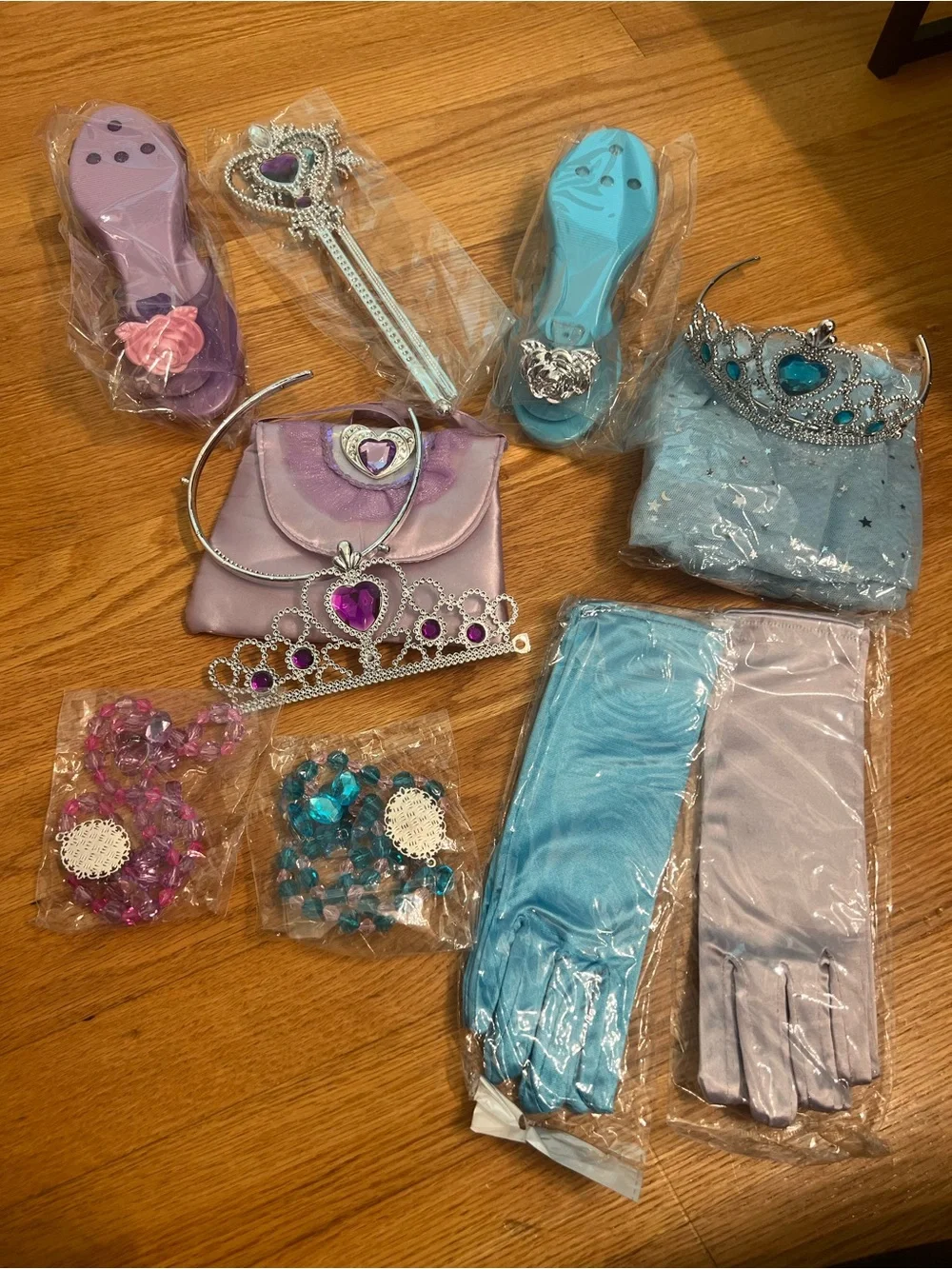 Kids Princess Dress-Up Accessory Set - Purple & Aqua